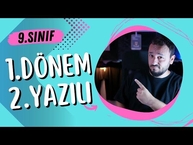 9.Sınıf Matematik | 1.Dönem 2.Yazılı Soruları | Partikül Matematik