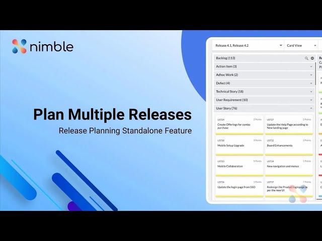 Learn to Plan Multiple Releases using Release Planning Feature