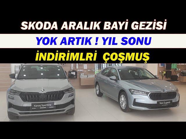 SKODA ARALIK BAYİ GEZİSİ|YOK ARTIK YIL SONU İNDİRİMLERİ ÇOŞMUŞ