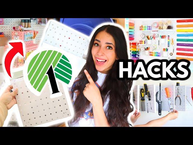 BEST Dollar Tree ORGANIZING HACK EVER (not clickbait) GENIUS home hacks using the ALL NEW Peg System