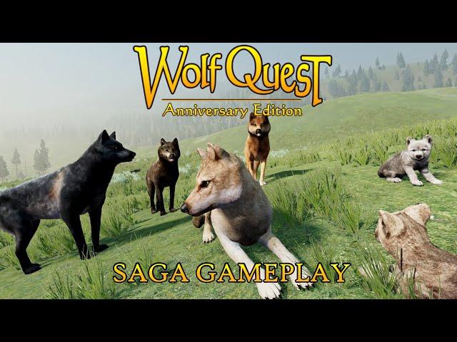 WolfQuest full saga gameplay ( pups and yearlings )