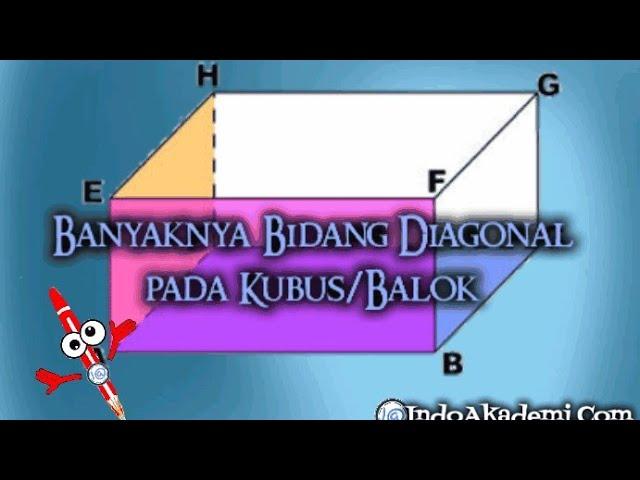 Banyaknya Bidang Diagonal pada Kubus/Balok adalah