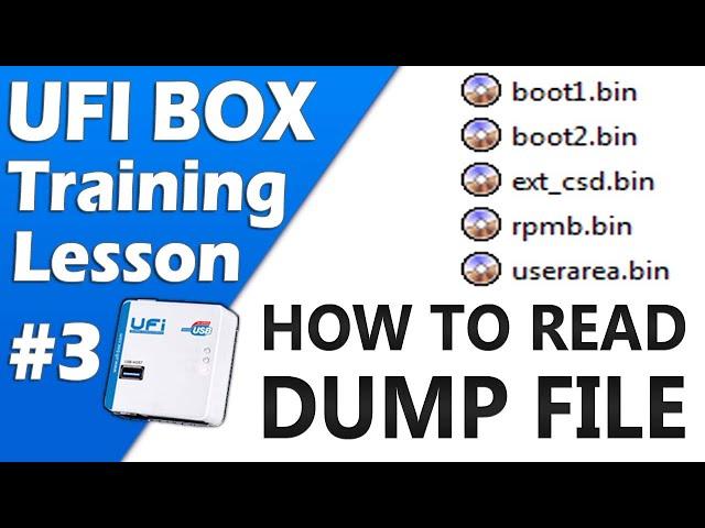 UFI Box Training Lesson 3 | How To Read Emmc Dump File by UFI Box | How To Make Emmc Dump File