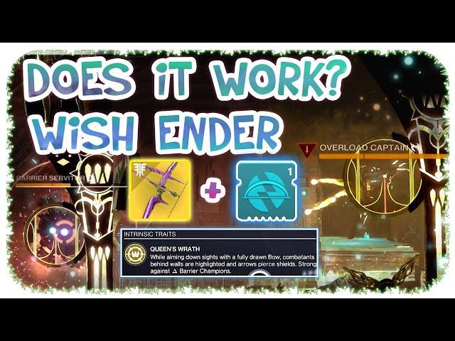 Does Wish Ender Work On Overload and Barrier Champions? Destiny 2