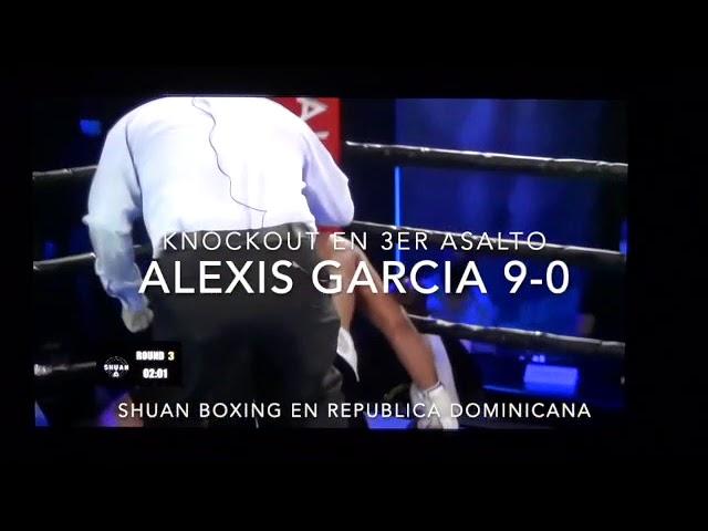 Knockout en el 3er Asalto Alexis Garcia le gana a Amron Sands en Shuan Boxing en RD