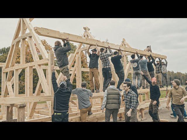 Two Frames. Two Courses. Traditional Timber Framing & Log Building. Fall of 2024