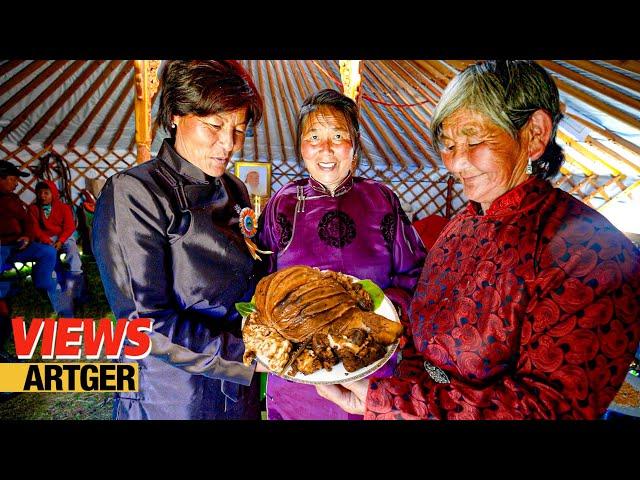 What Do Mongol Nomads Eat in a Day! Amazing Mongolian Food Compilation! | Views