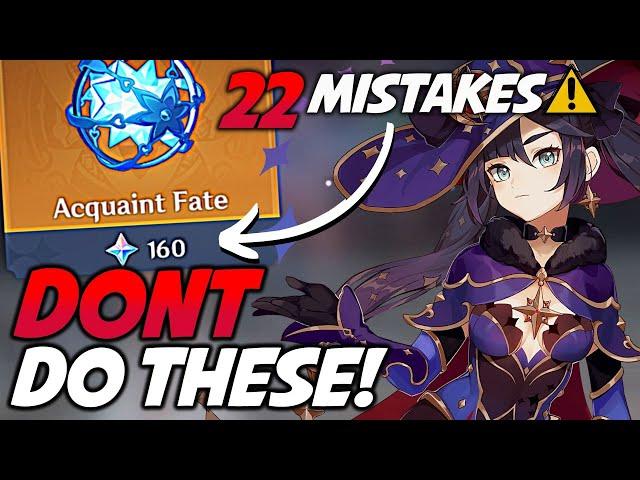 Genshin Impact 22 TOP Mistakes Beginners Make! Beginners Guide Tips & Tricks for Starters