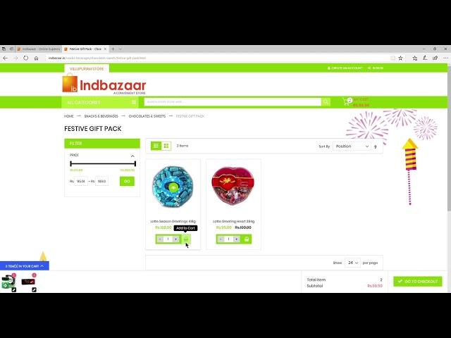 How to order online at Indbazaar supermarket !