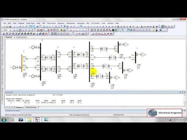 PSSE Tutorial #4 : Creating a Base Case in PSS/E from scratch | Load Flow Analysis in PSS/E software