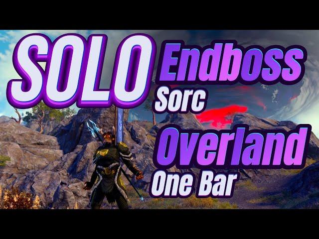 ESO ️ENDBOSS SORC️Solo Sorcerer One Bar Heavy Attack Build PVE Update 44