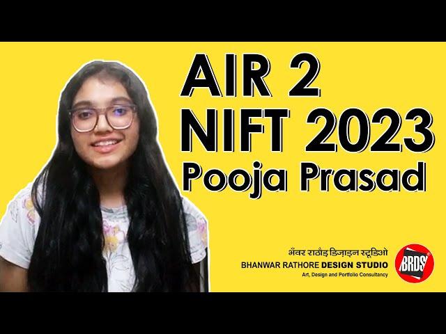 Pooja Prasad | AIR 02 |NIFT 2024 | NIFT Entrance Exam 2024 | NIFT Coaching Classes 2024