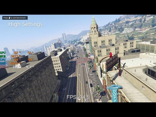 GTA V - GTX 1650 Super + i3 9100F - 1080p - All Settings - FPS Test Benchmark