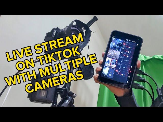 How to Live Stream on Tiktok with Multiple Cameras VERTICALLY - Yololiv Instream Review Part 1