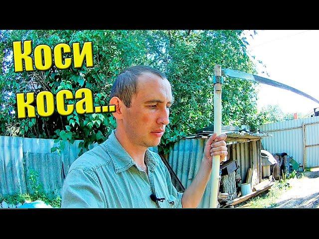 Почему коса, а не триммер? Сделал косу. Материал для косовища и ручки, как насадить.