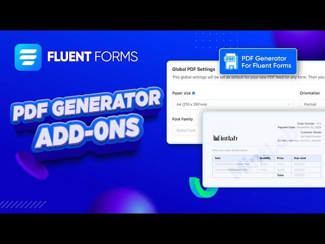 How to Convert Form Submissions into PDF Documents | Fluent Forms
