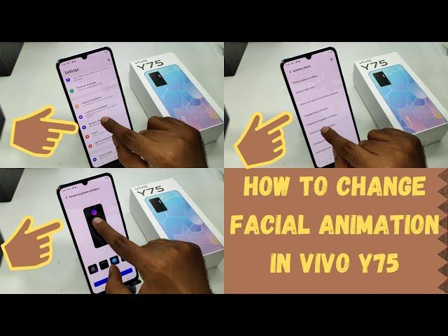 How to Change Facial Recognition Animation in VIVO 75| How To Set Face Lock Animation in Vivo y75 5g