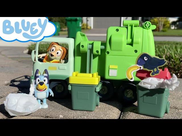 ️ New BLUEY Bin Night Garbage Truck | Learn to Recycle with Bluey | Bluey Garbage Truck Unboxing