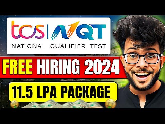 TCS Free NQT 2024 Announced [Eligibility | Paper Pattern | Important Dates | Package | Syllabus] 