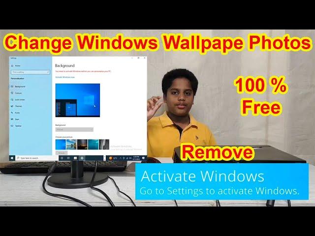 Activate Windows 10 Free / Remove Permanently Activate Windows Watermark / தமிழில்