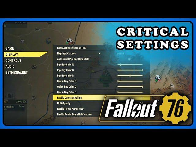 Fallout 76: Settings You Need to Change ASAP & Quick ini Fix for fps and Input Lag.