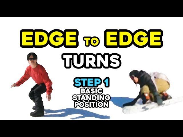 Quick Edge to Edge turns / Snowboarding Short radius turn / No Flat Base Moment