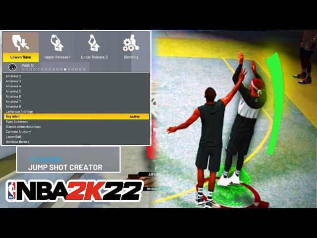 HOW TO GET THE CUSTOM JUMPSHOT CREATOR IN NBA 2K22!! BEST CUSTOM JUMPSHOTS IN NBA 2K22!