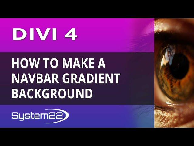 Divi 4 How To Make A Navbar Gradient Background