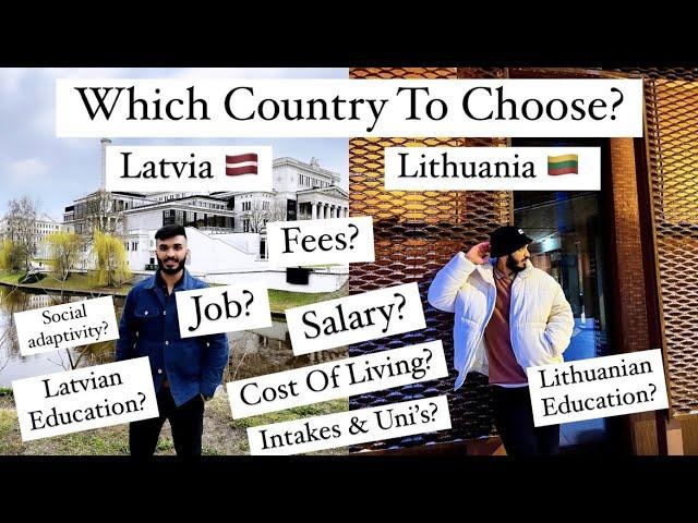 Study in Lithuania vs Study in Latvia | Indian in Lithuania | 2023 Intake #lithuania #latvia