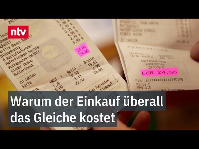 Edeka, Lidl, Rewe und Co.: Warum der Einkauf überall das Gleiche kostet | ntv