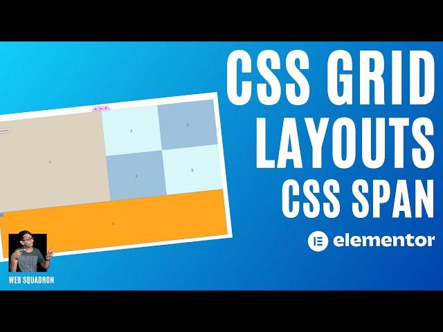 Elementor CSS Grid Layouts CSS Span Row and Columns - Wordpress Tutorial
