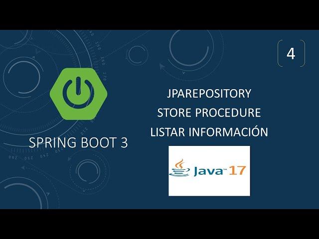 Spring Boot 3 | Llamando Procedimiento almacenado | Listar información