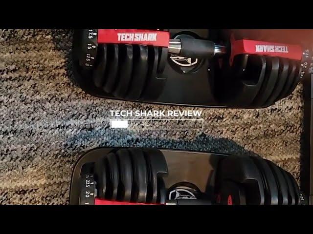 ADJUSTABLE DUMBBELL REVIEW,Tech Shark, Vlog Ryan Dalton