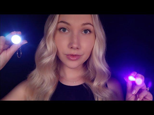 ASMR Sleepy Light Hypnosis | Follow the Light, Gentle Face Scanning, Instructions 