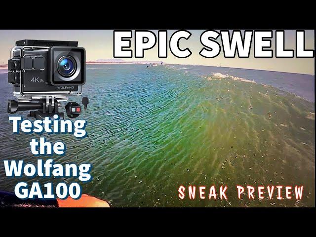 POV SURF VLOG - Epic california Swell in March -SNEAK PREVIEW- (Wolfang GA100 Surfing Test & Review)