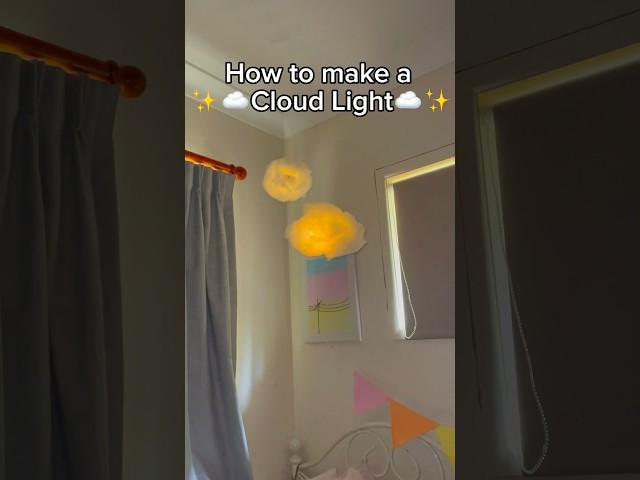 How to Make a DIY Cloud Light!️#shorts #cloud #light