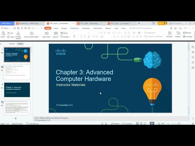 CISCO IT Essentials( Comptia A+ Exam Guide) Module 3- Slide: Advanced Computer Hardware