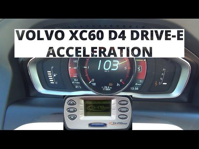 Volvo XC60 2.0 D4 Drive-E 181 hp - acceleration 0-100 km/h