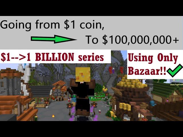 I made 1 coin into 100 Million!! Without any effort. Hypixel Skyblock