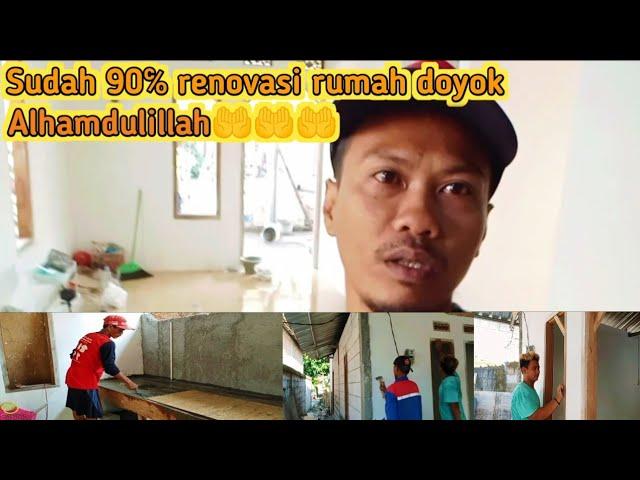 Alhamdulillah sudah 90℅ pembangunan  rumah doyok