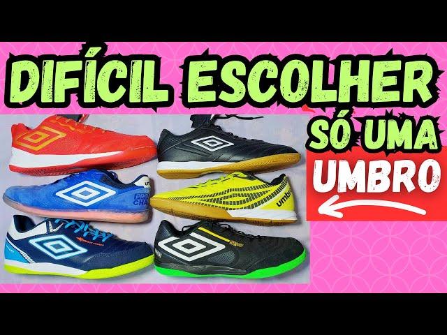 10 CHUTEIRAS FUTSAL UMBRO 2024. QUAL COMPRAR BÁSICA SALA V OU PROFISSIONAL PRO 5 BUMP...VC DECIDE‼