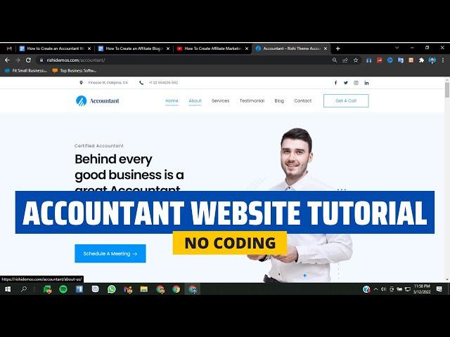 How to Create Accounting Firm Website for Accountants/Bookkeepers using WordPress 2024? [Elementor]