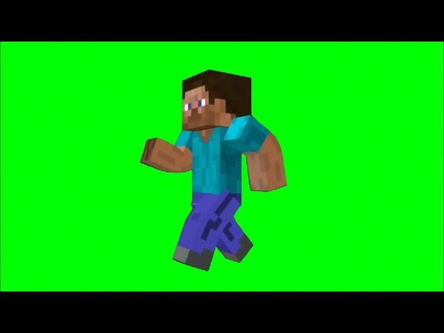 Green Screen Minecraft Steve