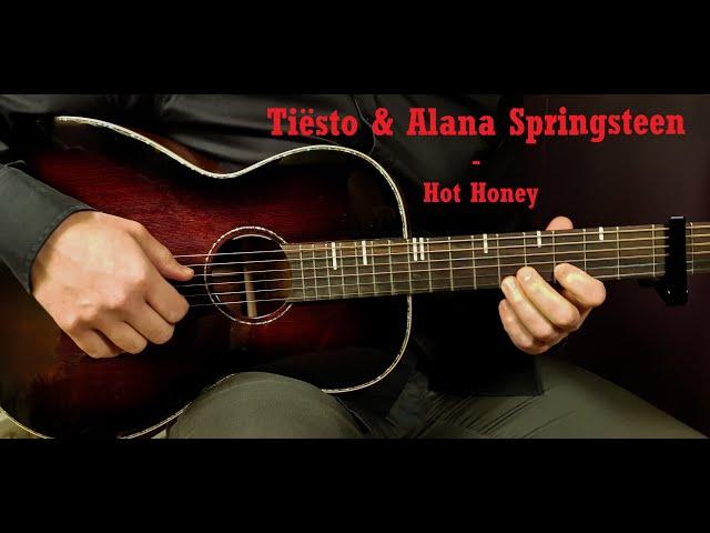 How to play Tiësto & Alana Springsteen - Hot Honey // Acoustic Guitar Lesson - Tutorial