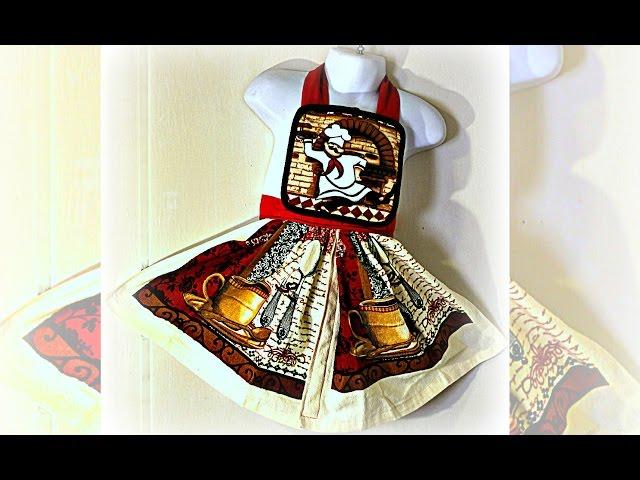 How To Make A Child's Apron (Dish Towel Pot Holder Apron)