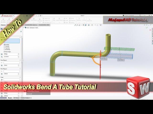 Solidworks Tutorial How To Bend A Tube