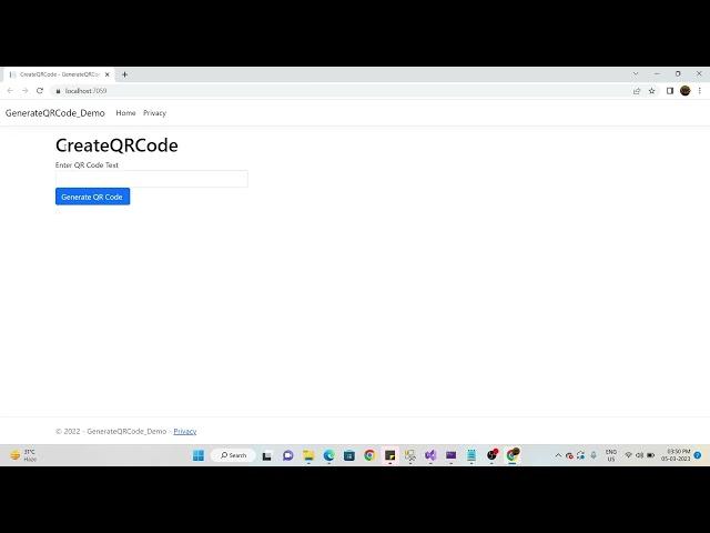 HOW TO CREATE QRCODE OR BARCODE IN ASP.NET CORE MVC