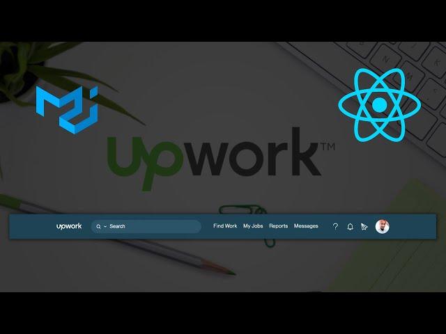 Upwork like navbar using React and Material-UI | Beginner Friendly | React | Material UI