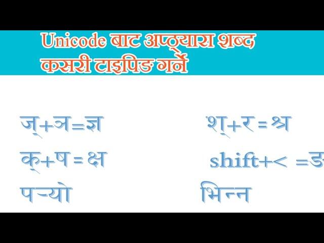 Romanized unicode Nepali typing|| Unicode|| Digital sewa