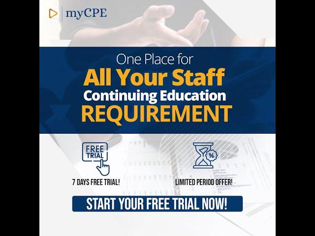 Unlimited Access for CPA Firms by myCPE